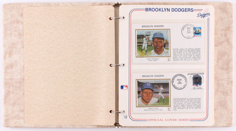 Complete Series (40) Brooklyn Dodgers FDC Envelopes with Jackie Robinson