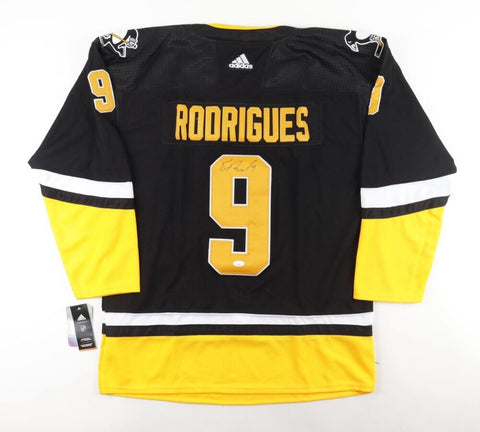Evan Rodrigues Signed Pittsburgh Penguins Adidas Style Jersey (JSA COA)