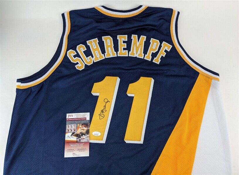 1991-92 Detlef Schrempf Vintage Signed Indiana Pacers Jersey., Lot  #44294