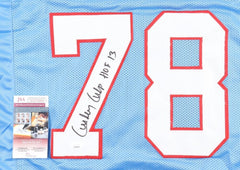 Curley Culp Signed Houston Oilers Jersey Inscribed "HOF 13" (JSA COA) 6xPro Bowl
