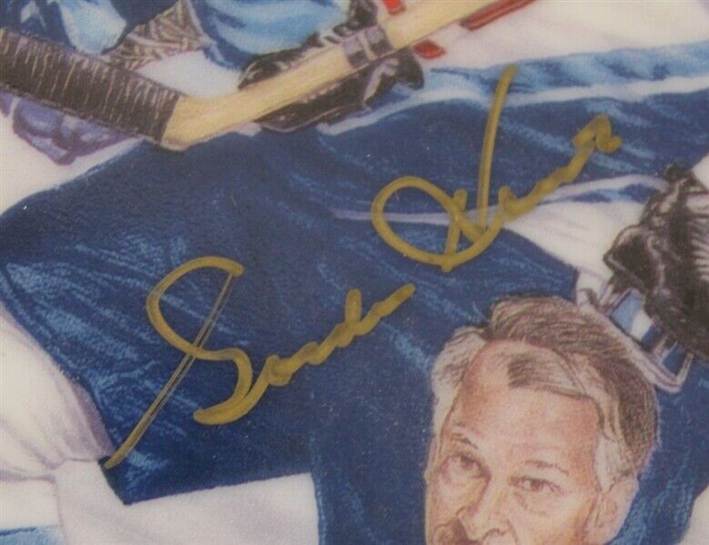 Gordie Howe Signed Five Decades Gartlan Commemorative Plate (JSA COA) Redwings