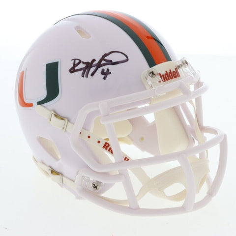 Devin Hester Signed Miami Hurricanes Speed Mini Helmet (Beckett) Chicago Bear KR