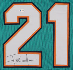 Frank Gore Signed Miami Dolphins Teal Jersey (Beckett COA) 5×Pro Bowl R.B
