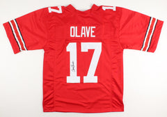 Chris Olave Signed Ohio State Buckeyes Jersey (JSA COA) Senior Wide Receiver