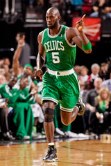 Kevin Garnett Signed Boston Celtics 35"x43" Framed Jersey (Beckett) 2004 NBA MVP