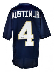 Kevin Austin Jr. Signed Notre Dame Fighting Irish Jersey (PSA COA) 2021 Sr. W.R.