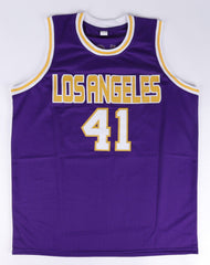 Glen Rice Signed Los Angeles Lakers Purple Jersey (Beckett COA) 2000 NBA Champ