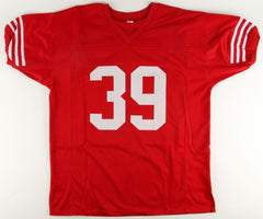 Hugh McElhenny Signed 49ers Red Jersey Inscribed "HOF 70"(JSA COA) 6x Pro Bowl