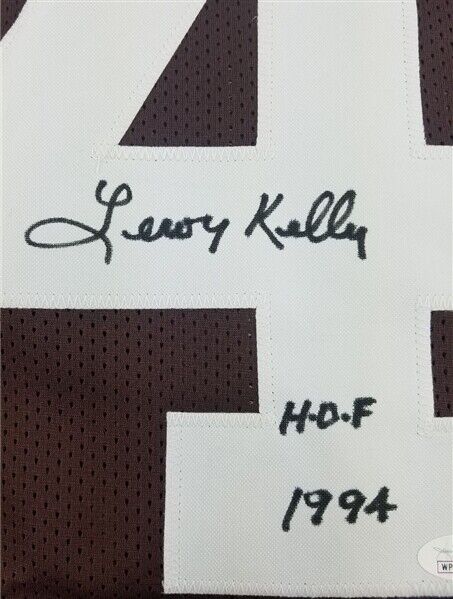 Leroy Kelly Signed Browns Throwback Jersey Inscribed H.O.F 1994 (JSA –