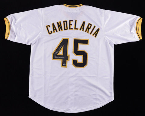 John Candelaria Signed Pirates Jersey Inscribed "79 W.S. Champs" (RSA Hologram)