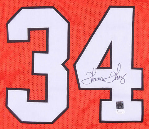 Thurman Thomas Signed Oklahoma State Cowboys Jersey (JSA COA) Bills Running Back