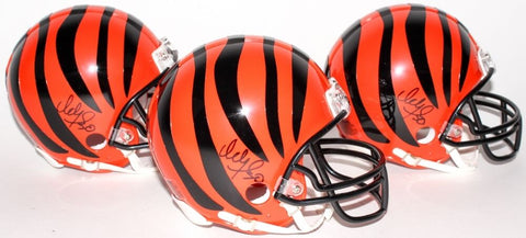 Ickey Woods Signed Cincinnati Bengals Mini Helmet (TPL Holo) Mr Ickey Shuffle