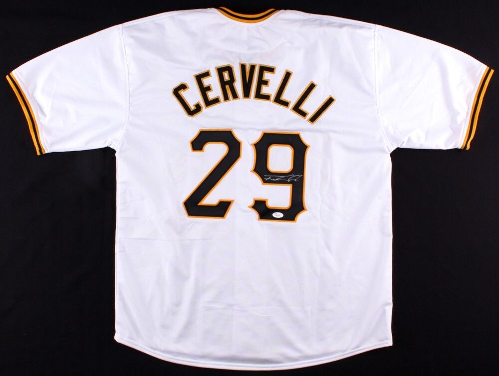 FRANCISCO CERVELLI PITTSBURGH PIRATES GAME USED CRAWFORDS JERSEY #29