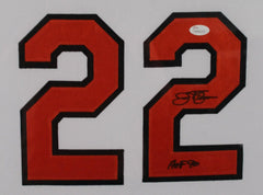 Jim Palmer "HOF 1990" Signed Orioles Custm Jersey Framed 35x43 Display (JSA COA)