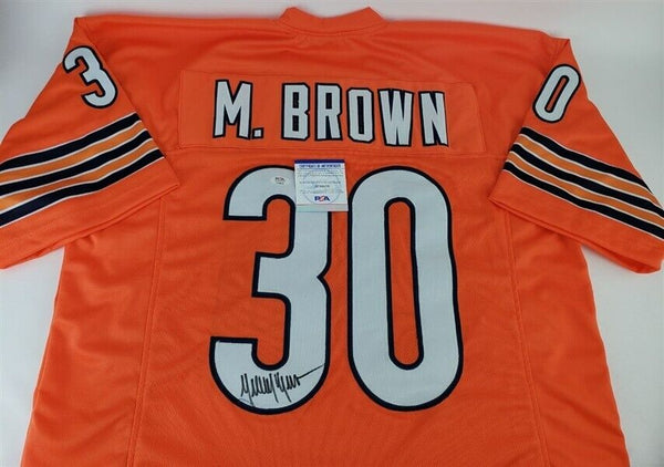 Mike Brown Signed Chicago Bears Jersey (PSA COA) 2000 2nd Round NFL Pk –