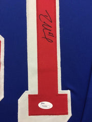Rick Nash Signed New York Rangers 36x44 Custom Framed Jersey (JSA Hologram)
