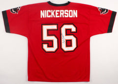 Hardy Nickerson Signed Tampa Bay Buccaneers Logo 7 Red Jersey (JSA COA)