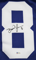 Daniel Jones Signed Giants Jersey (Beckett COA) New York 2019 #1 Draft Pick Q.B.