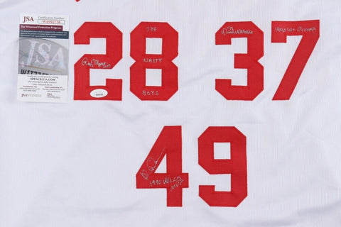 Randy Myers, Norm Charlton & Rob Dibble Signed Nasty Boys Cincinnati Reds Jersey