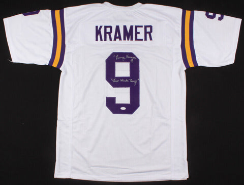 Tommy Kramer Signed Minnesota Vikings  Insb "Two Minute Tommy" Jersey (JSA COA)