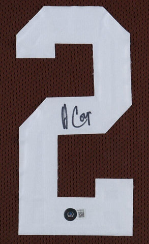 Amari Cooper Signed Cleveland Browns 35x43 Custom Framed Jersey (Beckett)