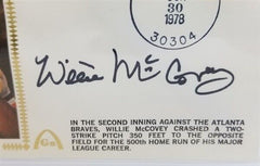 Willie McCovey Signed San Francisco Giants 500 Home Runs Cachet Envelope- PSA 10