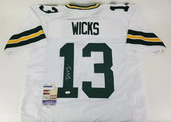 Dontayvion Wicks Signed Green Bay Packers Jersey (JSA COA) 2023 Draft Pick W.R.