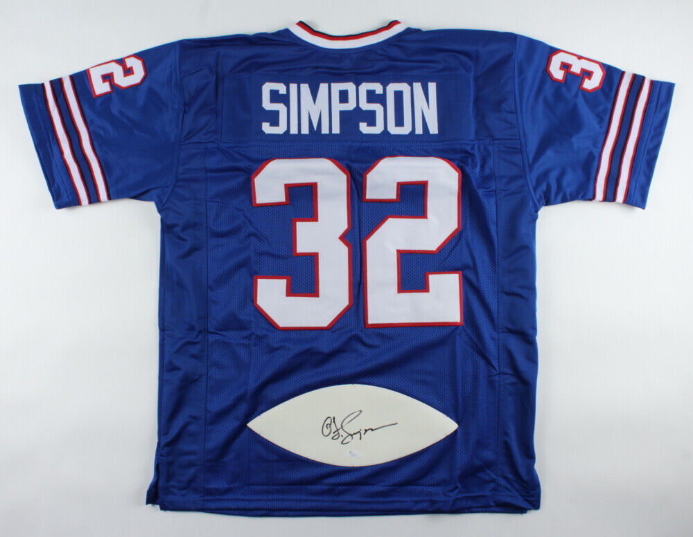 O. J Simpson Signed Buffalo Bills Jersey (JSA COA) 5×Pro Bowl R.B. (1972–1976)