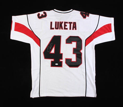Jesse Luketa Signed Arizona Cardinals Jersey (JSA COA) Ex Penn State Linebacker