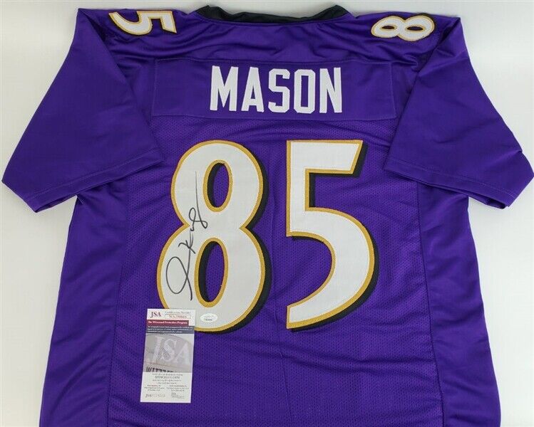 Derrick Mason Signed Baltimore Ravens Jersey (JSA COA) 2xPro Bowl