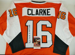 Bobby Clarke "3x Hart Trophy"  Signed Philadelphia Flyers Jersey (JSA COA)