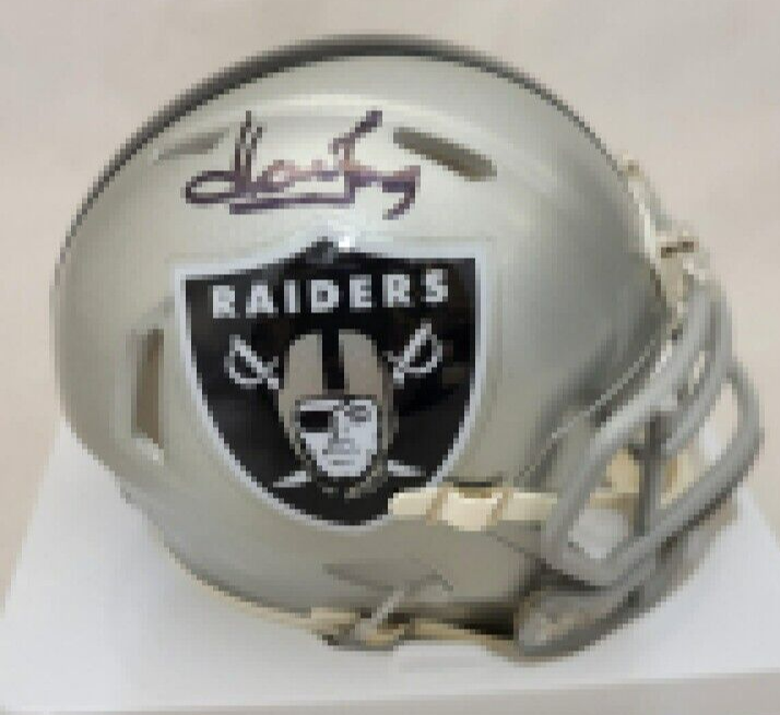 Howie Long Signed Raiders Flash Alternate Speed Mini Helmet (Beckett)