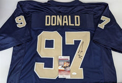 Aaron Donald Signed Pitt Panthers Custom Jersey (JSA COA) Rams Defensive Tackle