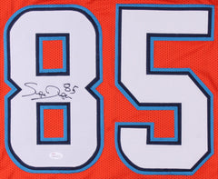 MIAMI DOLPHINS MARK DUPER #85 SIGNED HOME ORANGE JERSEY "MARKS  BROTHERS" JSA