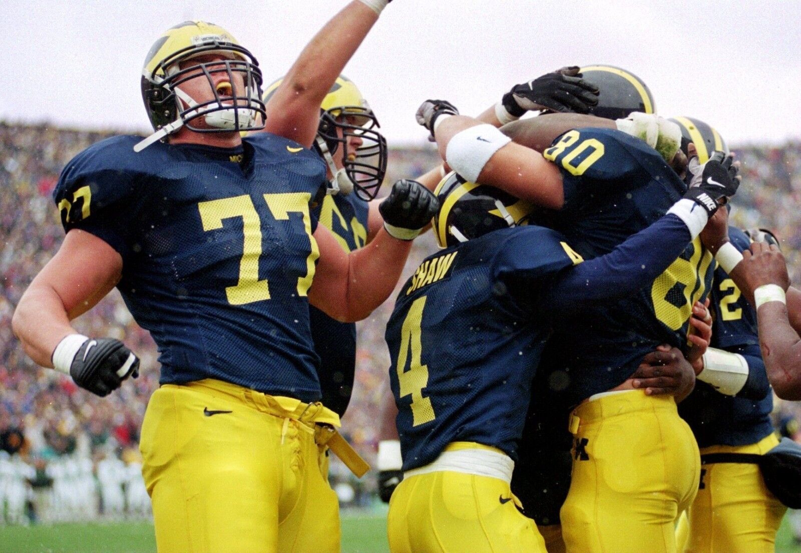 Jon Jansen Signed Michigan Wolverines Jersey (JSA COA) 1997 National Champion OT