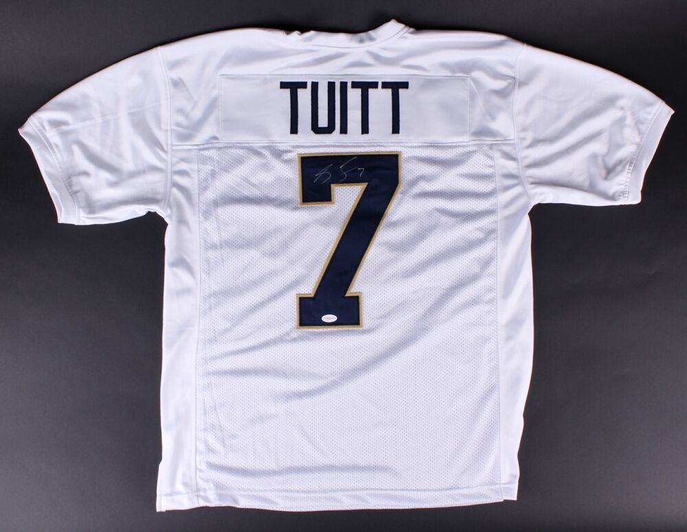 Stephon Tuitt Signed Notre Dame Jersey Inscribed Play Like A