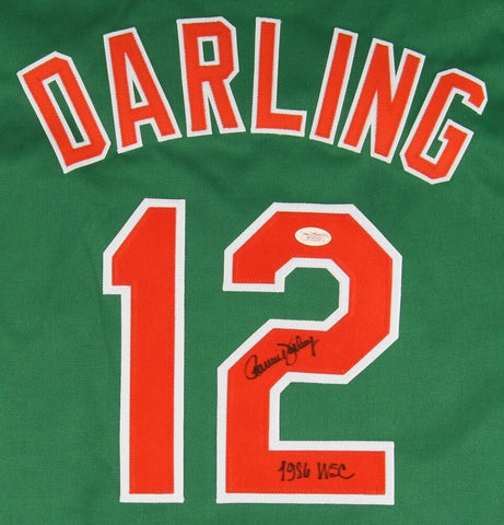 Ron Darling Signed St. Patricks Day Mets Jersey Inscribed "1986 WSC" (JSA Holo)