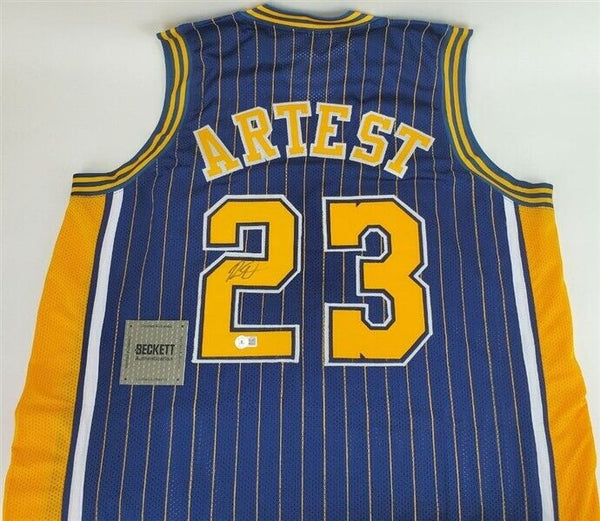 Ron 'Metta World Peace Sandiford' Artest Signed Indiana Pacers Jersey  (Beckett)