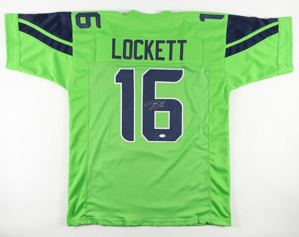 Tyler Lockett Signed Seattle Seahawks Jersey (JSA COA) Pro Bowl Wide R –