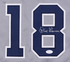 Don Larsen Signed Yankee Jersey (JSA COA) Pitched Perfect Game 1956 World Series