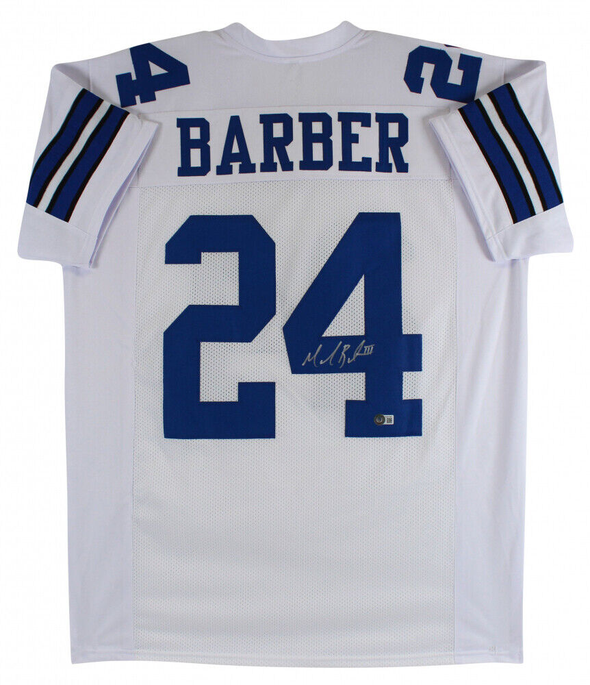 Marion Barber Signed Dallas Cowboy Jersey (Beckett) Passed Away