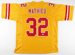 Tyrann Mathieu Signed Kansas City Chiefs Throwback Jersey (JSA COA) Honey Badger