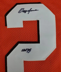 Ozzie Newsome Signed Cleveland Browns Orange Jersey (JSA COA) 3×Pro Bowl/ HOF TE