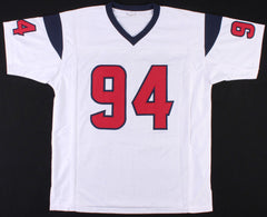 Antonio Smith Signed Texans Jersey Inscribed "Ninja" (JSA COA) 2011 Pro Bowl D.E