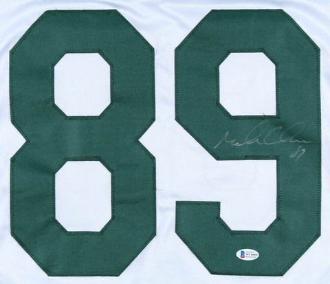 Mark Chmura Signed Green Bay Packers Jersey (Beckett COA)  3xPro Bowl Tight End