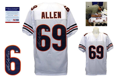 Jared Allen Chicago Bears Signed jersey (PSA COA) Future HOF Defensive Lineman