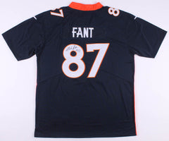 Noah Fant Signed Denver Broncos Custom Jersey (JSA COA) 2019 1st Rd Draft Pick