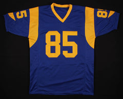 Jack Youngblood Signed Custom Los Angeles Rams Jersey (Beckett COA) 7×Pro Bowl