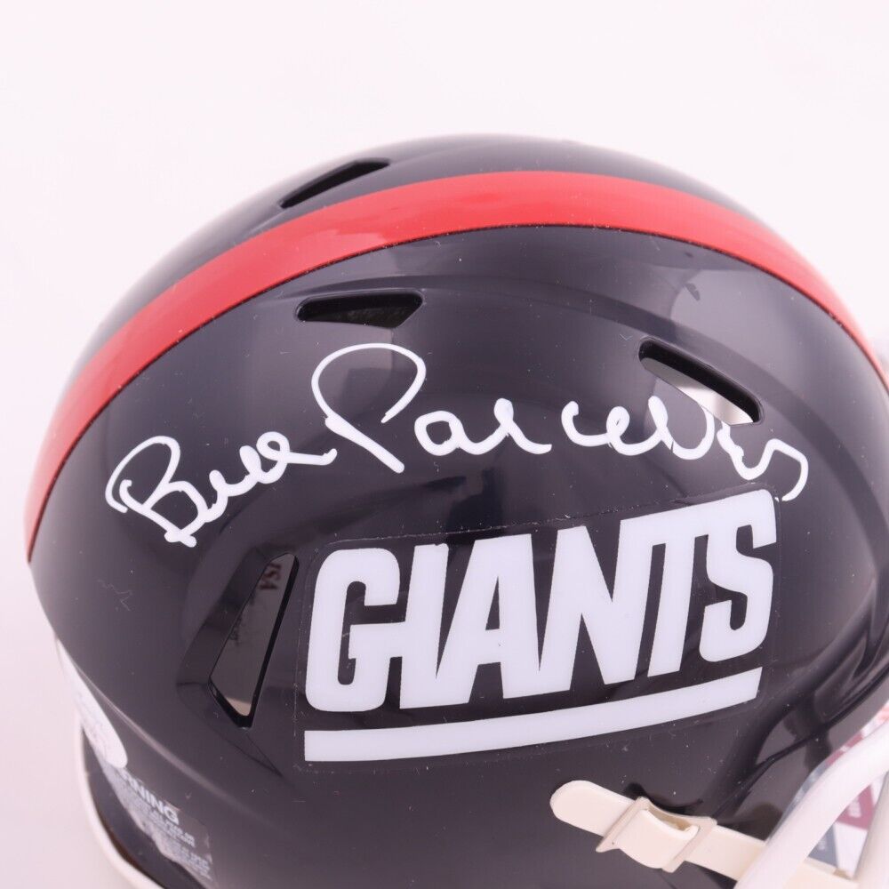 New York Giants Bill Parcells Autographed Riddell Flash Mini Helmet