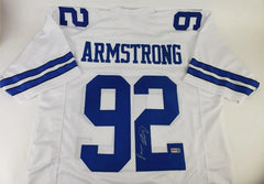 Dorance Armstrong Jr Signed Dallas Cowboys Photo Jersey (PIA Holo) Defensive End